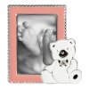 Cornice per foto del bambino Sweet Bear 5x8 cm rosa