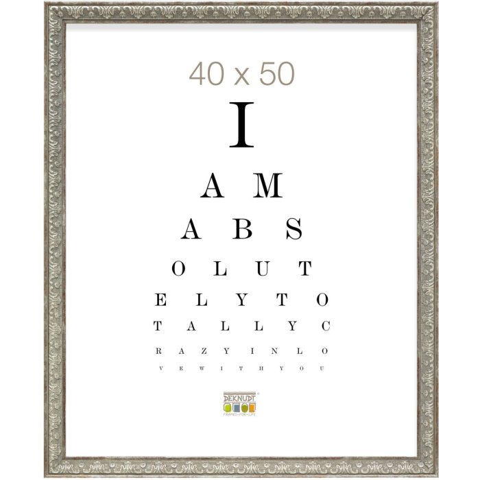 Cornice in plastica argento 20,0 x30,0 cm S95MD