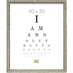 Cornice in plastica argento 20,0 x30,0 cm S95MD