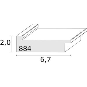 Cornice per quadri in legno grigio 30,0 x45,0 cm S884S