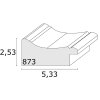Cornice in legno argentato 60,0 x80,0 cm S873D