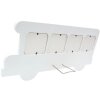 Cornice per bambini Bus in legno bianco 7,0 x8,0 cm