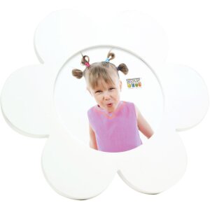 Cornice per bambini in legno bianco 12 cm