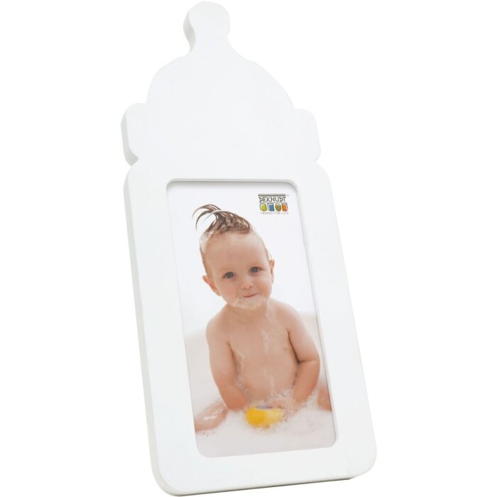 Cornice per bambini biberon legno bianco 8,0 x15,0 cm