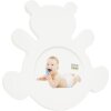 Cornice per bambini orso in legno bianco 10 cm