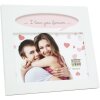 Cornice S68LK1E2T in legno bianco 10,0 x15,0 cm