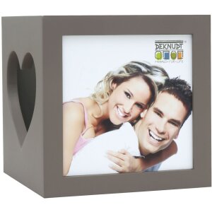 Porta tealight taupe S68HF Legno 7,0 x8,0 cm