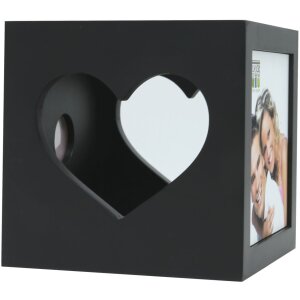 Porta tealight S68HF legno nero 7,0 x8,0 cm
