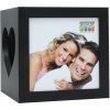 Porta tealight S68HF legno nero 7,0 x8,0 cm