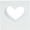 Porta tealight S68HF1 legno bianco 7,0 x8,0 cm