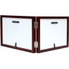 Doppia cornice in legno marrone 10,0 x15,0 cm S68FV formato orizzontale
