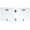 Doppia cornice in legno bianco 10,0 x15,0 cm S68FK formato orizzontale