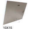 Cornice in legno bianco tortora 4 foto 10x15 cm