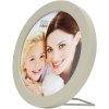 S67YV Cornice per foto in legno grigio 10 cm rotonda
