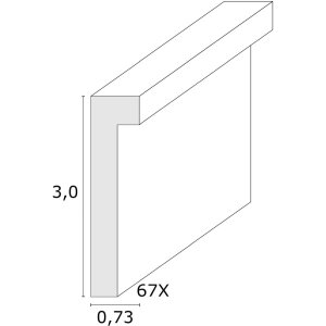 Cornice in legno naturale 13,0 x18,0 cm S67XH