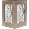 S67TP Portapenne in legno grigio, dimensioni: 10 x 11 x 10 cm