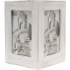 S67TP Portapenne in legno bianco, dimensioni: 10 x 11 x 10 cm