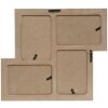 Cornice da galleria in legno bianco S67TM 4 foto 10x15 cm