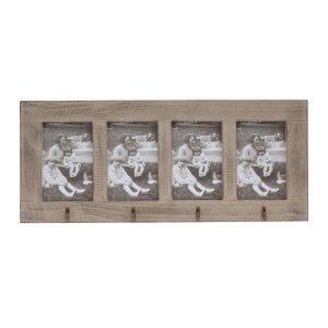Cornice da galleria in legno grigio S67TF 4 foto 10x15 cm