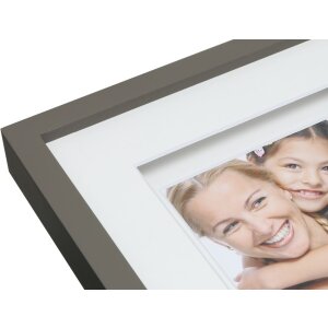 Cornice con passe-partout in legno tortora 20,0 x20,0 cm S67NK