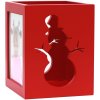 Porta tealight in legno rosso 6,0 x7,0 cm S67HE4