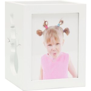 Porta tealight in legno bianco 6,0 x7,0 cm S67HE1E2B