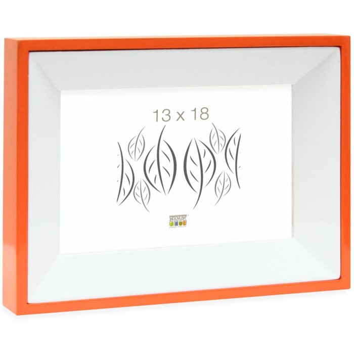 Cornice in legno arancione 13,0 x18,0 cm S67DK