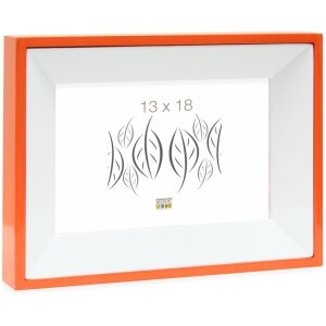 Cornice in legno arancione 13,0 x18,0 cm S67DK