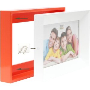 Cornice in legno arancione 13,0 x18,0 cm S67DK