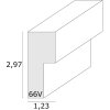Cornice con passepartout legno nero 20,0 x30,0 cm s66vk