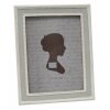 Cornice in plastica bianca-grigia 13,0 x18,0 cm S66PL