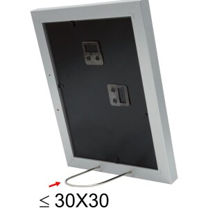 Cornice di legno S66KD1 argento 40x50 cm