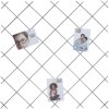 Parete magnetica in metallo argentato S65CW 70x70 cm