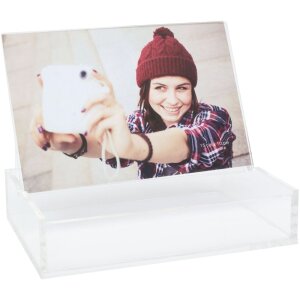 Scatola fotografica S58RJ6 plastica trasparente 10x15 cm