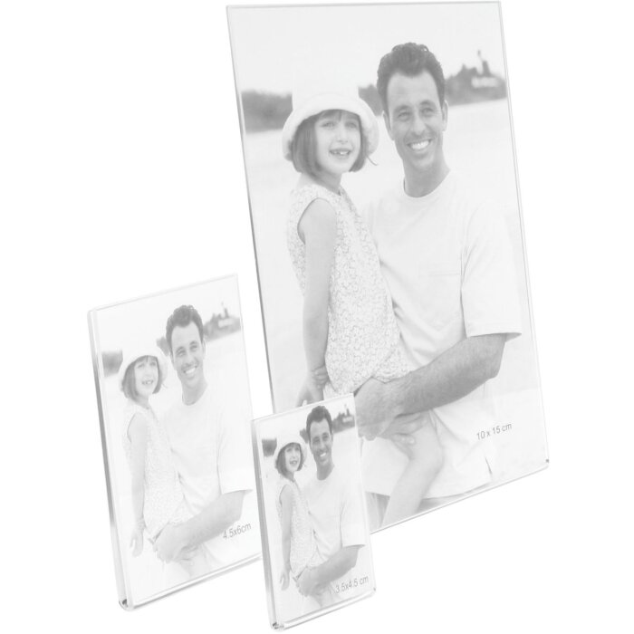 Cornice magnetica Deknudt in plastica trasparente 3,5 x4,5 cm