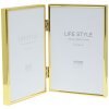 Cornice doppia S58MT6 oro 2 foto 10x15 cm