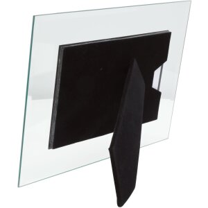 Cornice di vetro con bordo interno argentato 13,0 x 18,0 cm