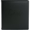 Libro doro Guestbook AKOLA in pelle nera bordo argento 22x26 cm 176 pagine bianche