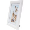 Cornice con passepartout in legno bianco 13,0 x18,0 cm