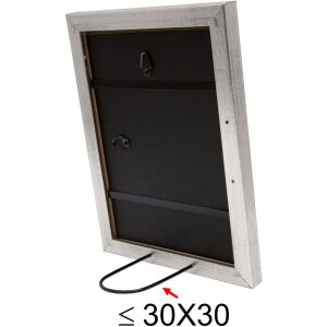 Cornice di legno S54S argento 20,0 x 20,0 cm