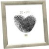 Cornice di legno S54S argento 20,0 x 20,0 cm
