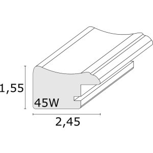 Cornice in plastica nera 10,0 x15,0 cm S45WF