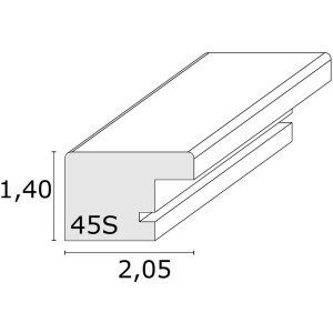 Telaio in legno S45S nero 20,0 x30,0 cm