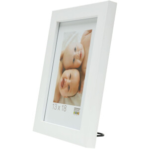 Cornice in legno S45S bianco 13,0 x18,0 cm