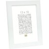 Cornice in legno S45S bianco 13,0 x18,0 cm