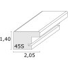 Cornice in legno Deknudt S45S bianco 15,0 x20,0 cm