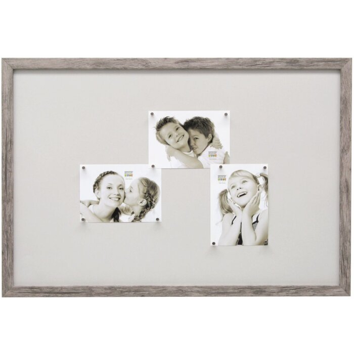 Lavagna magnetica in legno grigio-beige 40,0 x60,0 cm S45RH