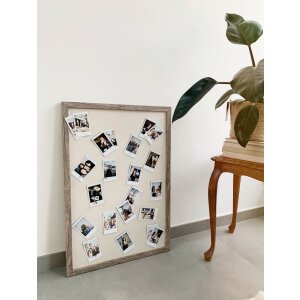 Lavagna magnetica in legno grigio-beige 40,0 x60,0 cm S45RH