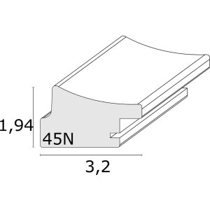Cornice in plastica argento 13,0 x18,0 cm S45ND