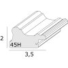 Cornice S45HD argento 15x20 cm